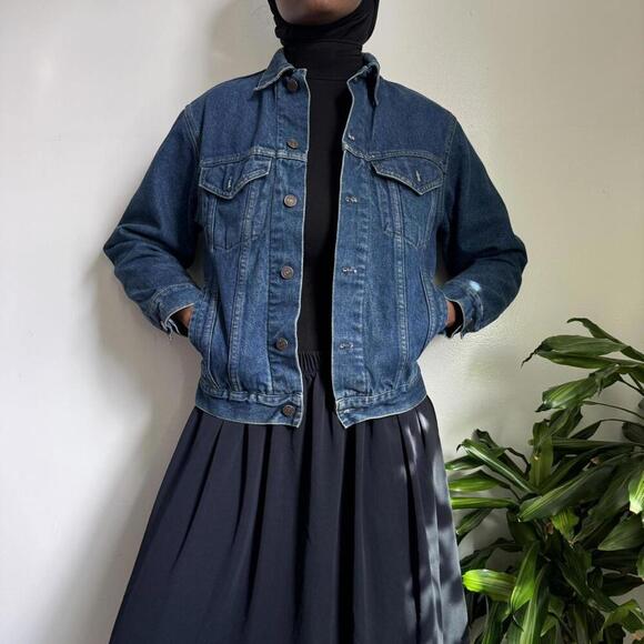 Vintage navy denim jacket size 36 - Picture 2 of 7